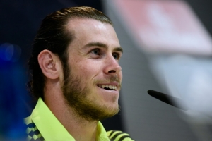 Gareth Bale participa de coletiva de imprensa, em Madri, no dia 30 de mar&ccedil;o de 2016