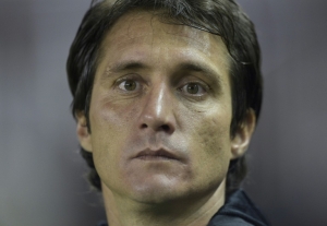 (Arquivo) Guillermo Barros Schelotto, em Lanus, no dia 17 de abril de 2014
