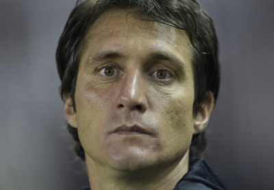 (Arquivo) Guillermo Barros Schelotto, em Lanus, no dia 17 de abril de 2014