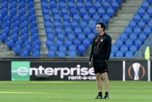 O t&eacute;cnico do Sevillha, Unay Emery, na Basileia, no dia 17 de maio de 2016