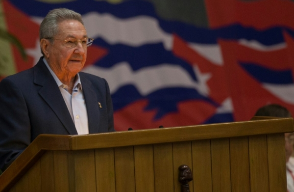 O presidente cubano, Ra&uacute;l Castro, em Havana, no dia 16 de abril de 2016