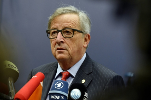 O presidente da Comiss&atilde;o Europeia, Jean-Claude Juncker, chega &agrave; sede da Uni&atilde;o Europeia, em Bruxelas
