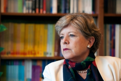 A secret&aacute;ria-executiva da Cepal, Alicia B&aacute;rcena, em Santiago, no dia 26 de janeiro de 2016