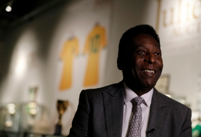 Pel&eacute;, em Londres, no dia 1&ordm; de junho de 2016