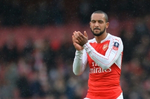 Theo Walccott, do Arsenal, no final da partida contra o Hull City, em Londres, no dia 20 de fevereiro de 2016