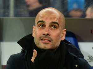 O t&eacute;cnico do Bayern de Munique, Pep Guardiola, em Hamburgo, no dia 22 de janeiro de 2016
