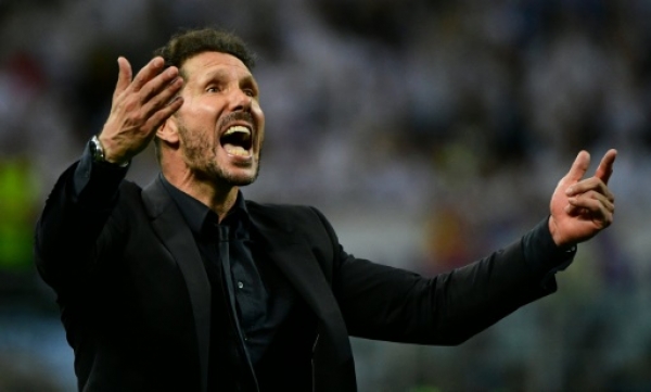 Atletico Madrid's Argentinian coach Diego Simeone.