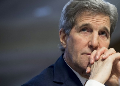 O secret&aacute;rio de Estado americano, John Kerry, em Washington, DC, no dia 24 de fevereiro de 2016