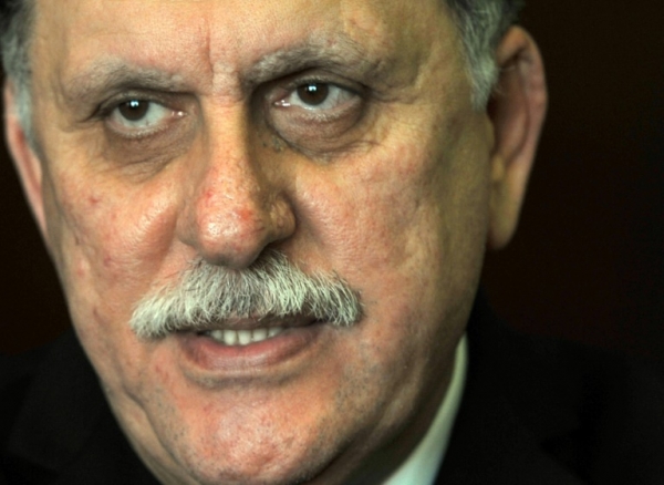 O premier do governo provis&oacute;rio, Fayez al-Sarraj