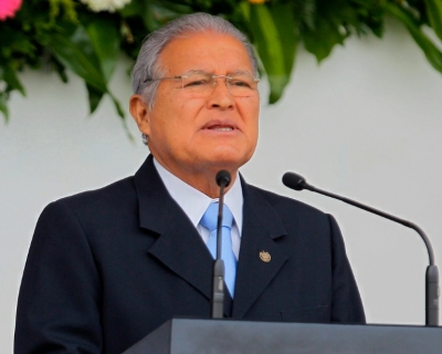 O presidente de El Salvador, Salvador S&aacute;nchez Cer&eacute;n, em San Salvdor, no dia 7 de maio de 2016