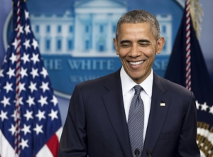 O presidente americano Barack Obama &eacute; visto em Washington no dia 6 de maio de 2016