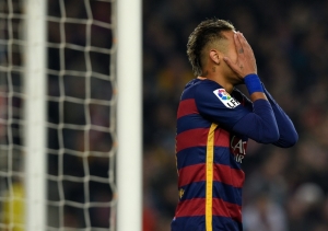 O jogador Neymar, em Barcelona, no dia 27 de janeiro de 2016