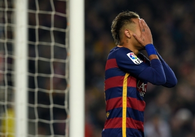 O jogador Neymar, em Barcelona, no dia 27 de janeiro de 2016