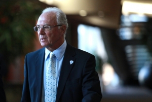 (Arquivo) Franz Beckenbauer, em Durban, &Aacute;frica do Sul, no dia 6 de julho de 2011
