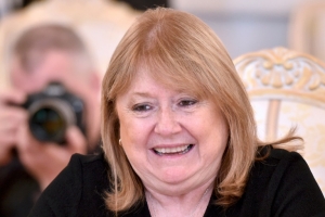 A chanceler argentina, Susana Malcorra, em Moscou, no dia 13 de abril de 2016