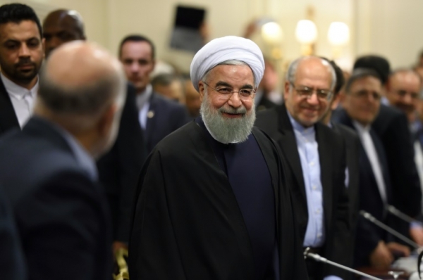 O presidente iraniano, Hassan Rohani, em Paris, no dia 27 de janeiro de 2016