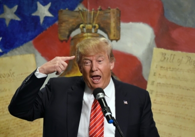 O pr&eacute;-candidato republicano Donald Trump