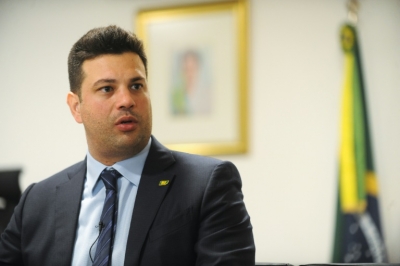 O novo ministro dos Esportes, Leonardo Picciani, durante entrevista &agrave; AFP, em Bras&iacute;lia, no dia 18 de 2016