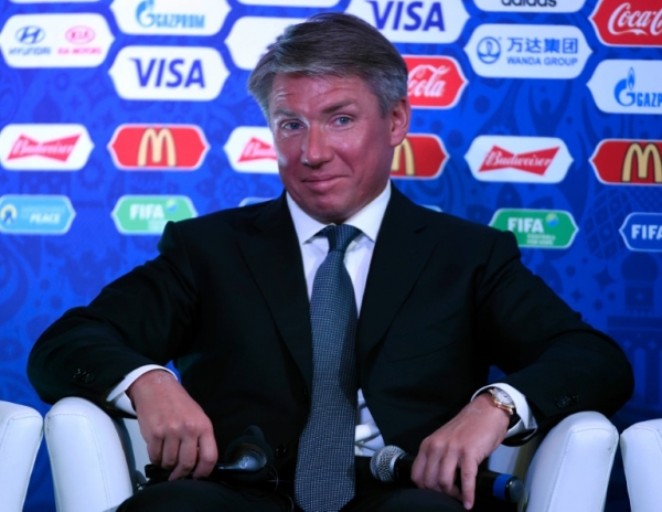 O presidente do Comit&ecirc; Organizador da Copa do Mundo da R&uacute;ssia 2018, Alexe&iuml; Sorokin, na Cidade do M&eacute;xico, no dia 11 de maio de 2016