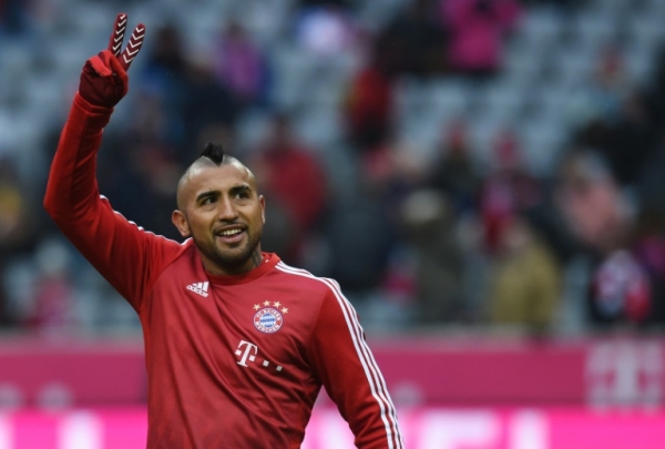 Arturo Vidal, do Bayern de Munique, em Munique, no dia 28 de novembro de 2015