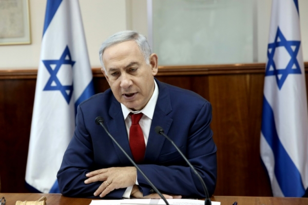 (Arquivo) O primeiro-ministro de Israel, Benjamin Netanyahu, na reuni&atilde;o semanal de seu gabinete em 15 de maio de 2016 em Jerusal&eacute;m