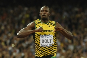 O atleta Usain Bolt, em Pequim, no dia 27 de agosto de 2015
