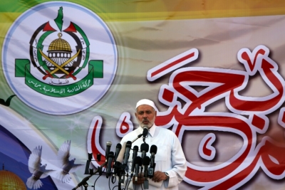 Chefe do Hamas, Ismail Haniyeh, em Gaza