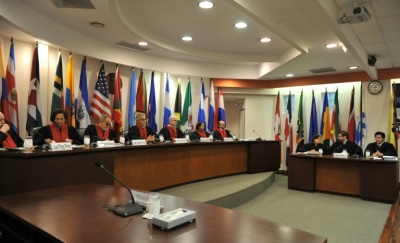 (Arquivo) Julgamento na Corte Interamericana de Direitos Humanos, em San Jos&eacute;, Costa Rica, no dia 1&ordm; de mar&ccedil;o de 2011
