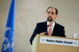 (Arquivo) O alto comiss&aacute;rio da ONU para os Direitos Humanos, Zeid Ra'ad Al-Hussein