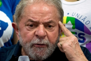 O ex-presidente Lula, durante uma coletiva de imprensa em S&atilde;o Paulo, no dia 4 de mar&ccedil;o de 2016