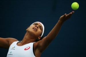 (Arquivo) A tenista brasileira Teliana Pereira &eacute; vista em Nova York, Estados Unidos, no dia 31 de agosto de 2015