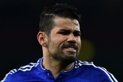 O jogador brasileiro, Diego Costa, em Londres, no dia 24 de janeiro de 2016