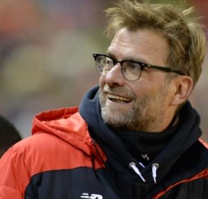 Liverpool's German manager Jurgen Klopp is pictured before the start of the English FA Cup fourth round football match between Liverpool and West Ham United at Anfield in Liverpool, north west England, on January 30, 2016.