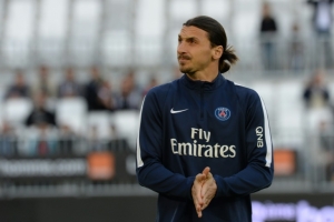 Zlatan Ibrahimovic, do Paris Saint-Germain, em Bordeaux, no dia 11 de maio de 2016