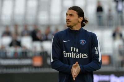 Zlatan Ibrahimovic, do Paris Saint-Germain, em Bordeaux, no dia 11 de maio de 2016