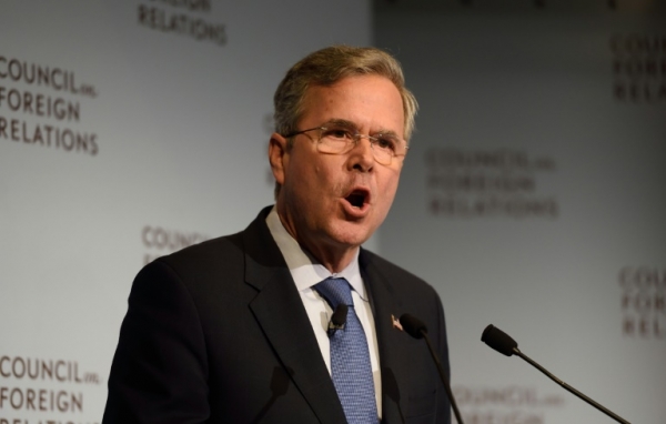 O pr&eacute;-candidato rebublicano Jeb Bush