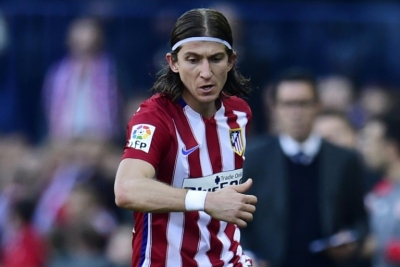 O lateral-esquerdo brasileiro do Atl&eacute;tico de Madri Filipe Luis, em Madri, no dia 24 de janeiro de 2016