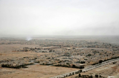 A cidade de Palmira, no dia 27 de mar&ccedil;o de 2016