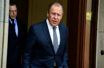 O ministro russo das Rela&ccedil;&otilde;es Exteriores, Sergei Lavrov, em Berlim, no dia 11 de maio de 2016