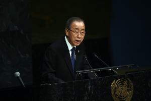 O secret&aacute;rio-geral da ONU, Ban Ki-moon, em Nova York, no dia 27 de janeiro de 2016