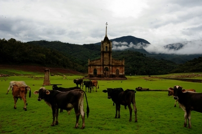 Vista do povoado de Potos&iacute;