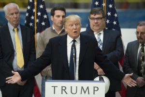 O pr&eacute;-candidato &agrave; presid&ecirc;ncia americana Donald Trump