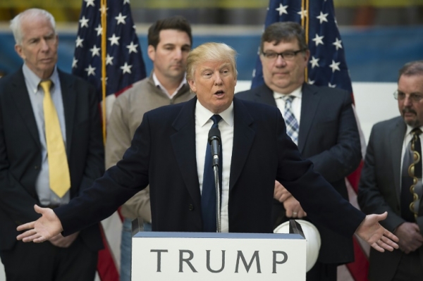 O pr&eacute;-candidato &agrave; presid&ecirc;ncia americana Donald Trump