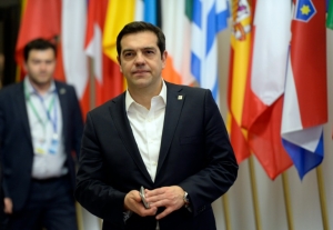O primeiro-ministro grego, Alexis Tsipras, em Bruxelas, no dia 18 de mar&ccedil;o de 2016