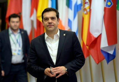 O primeiro-ministro grego, Alexis Tsipras, em Bruxelas, no dia 18 de mar&ccedil;o de 2016