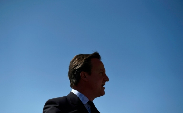 O primeiro-ministro brit&acirc;nico, David Cameron, em Londres, no dia 6 de junho de 2016