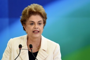 A presidente Dilma Rousseff, em Bras&iacute;lia, no dia 17 de mar&ccedil;o de 2016