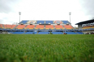 A picture shows the Stade de la Mosson football stadium, home of Ligue 1 club Montpellier, on December 23, 2014 following renovations at the stadium that was damaged when torrential downpours in October left the Mediterranean city of Montpellier under water. AFP PHOTO / SYLVAIN THOMASA picture shows the Stade de la Mosson football stadium, home of Ligue 1 club Montpellier, on December 23, 2014 following renovations at the stadium that was damaged when torrential downpours in October left the Mediterranean city of Montpellier under water. AFP PHOTO / SYLVAIN THOMAS