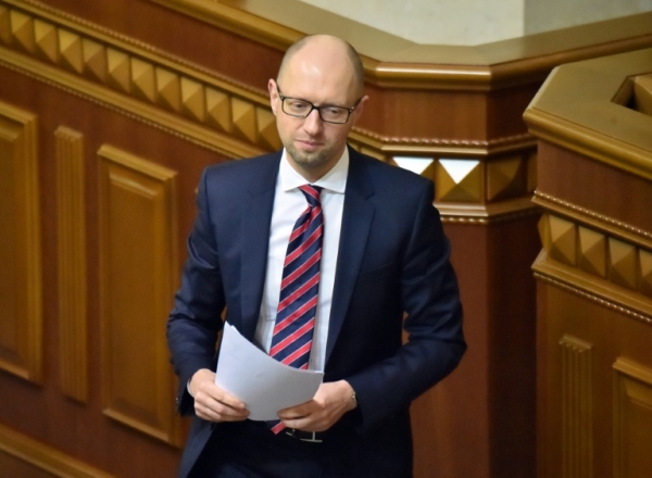 O primeiro-ministro ucraniano, Arseni Yatseniuk, em Kiev, no dia 16 de fevereiro de 2016