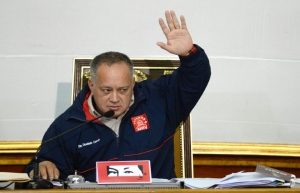 O presidente da Assembleia Nacional venezuelana, Diosdado Cabello, em Caracas, no dia 10 de dezembro de 2015